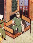 unknow artist Sultan Husayn on this throne oil painting reproduction